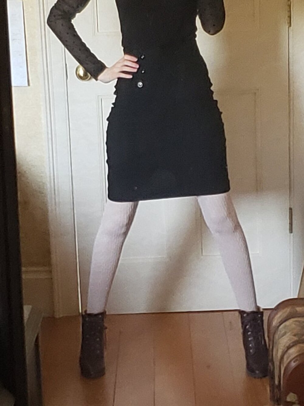 Retro Style Black Bodycon Pencil skirt Size 0 - Picture 12 of 12